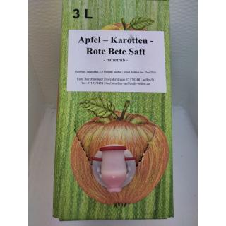Apfel - Karotten - Rote Bete Saft 3 lit